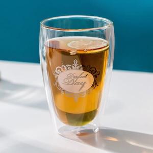 Quality Clear Insulated Double Wall Drinking Glass 12oz Clear Heat Resistant Tumbler 340ml wholesale