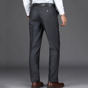 Quality Adjustable White Black Chino Trousers for Men Spring Season Regular Fit Dress Pants wholesale