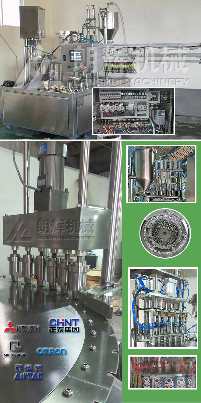 Dairy Food | Milk | Yogurt Automatic Filling and Screw Cap Machine For stand-up pouch