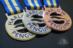 Custom Logo Penguins Design Metal Award Medals Cut Out Shape Size 50*3.5MM