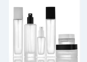 Quality SGS 40ml 100ml 120ml 20g 50g Cosmetic Bottle And Jar Square Pump Bottle wholesale