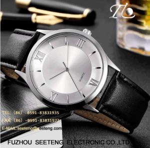 Quality WHOLESALE PU STRAP AND ALLOY CASE QUARTZ WATCHES ELEGANT WATCH wholesale