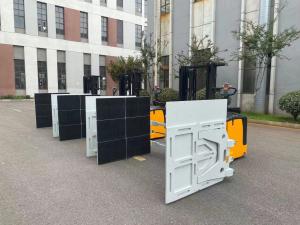 Quality Protection Arm Electric Pallet Forklift Capacity 450 KG Counter Balance Forklift wholesale