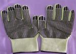 Black Nitrile Dots Puncture Resistant Gloves , Nitrile Work Gloves EN388