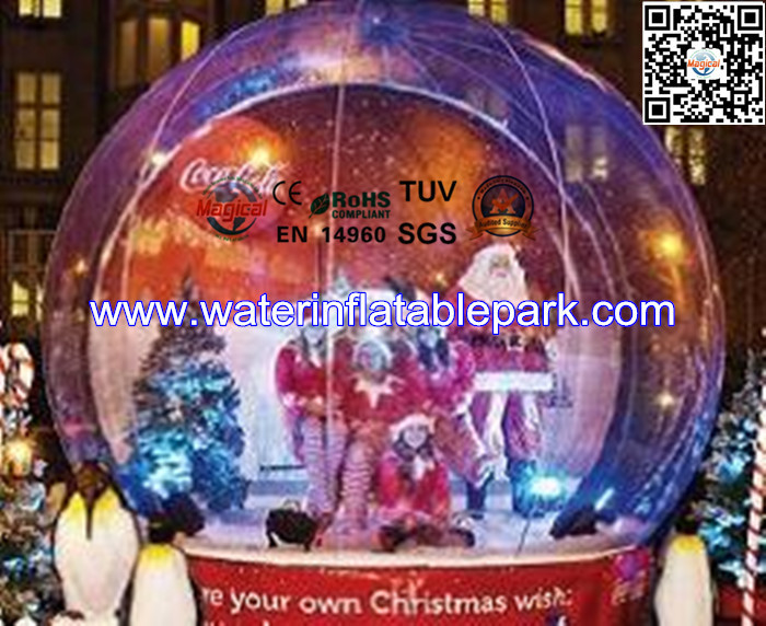 Advertising Inflatable Igloo Tent Snow Globe Showing SGS / EN14960