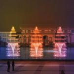Music led light landscaping water fountain