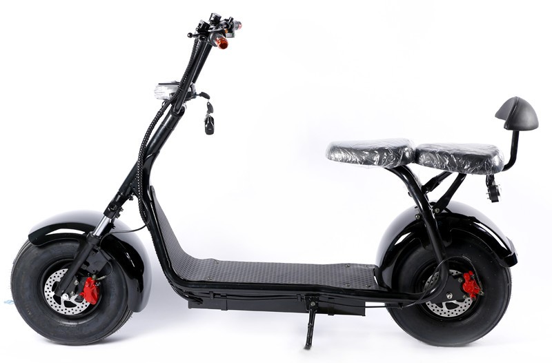 18 Inch Double Seat Electric Scooter with Backrest and 60V Voltage For Adult Mobility