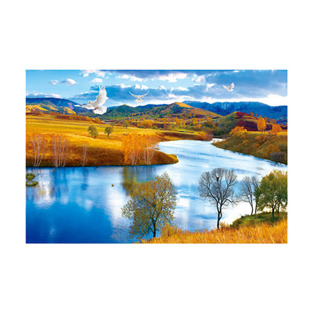 Large Size PET 3D Lenticular Printing Poster Of Waterfall Scenery Theme