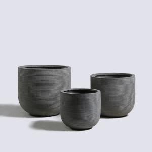 Quality Texture Surface GRC Flower Planters Round Shape For Stunning Plant Displays wholesale