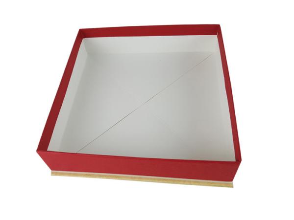 Foldable Cardboard Box Double Layers Paper Material Red Color Printed Corrugated