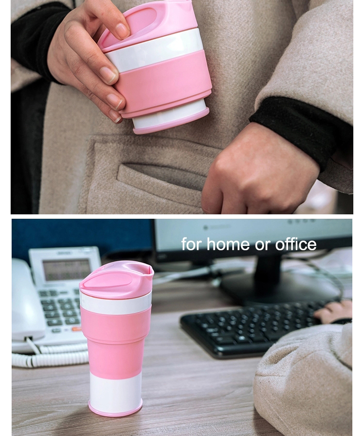 Lightweight Heat Resistant 400ML Silicone Travel Mug