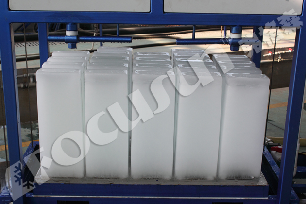 1 Ton Bitzer Compressor Direct Refrigeration Block Ice Machine for Customized Ice Making