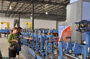 Quality Low Alloy Tube Forming Machine For Square Tube Production 100 m / min wholesale