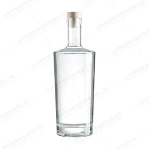 Quality 500ml Absinthe Round Glass Bottle with Long Neck Spirit Glass Bottle in Customized Color wholesale