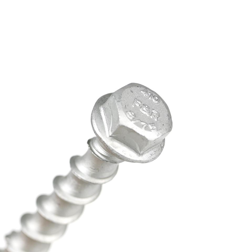 Stainless Steel M8 75mm Concrete Screw Anchor for Parking Bumper Customized Support