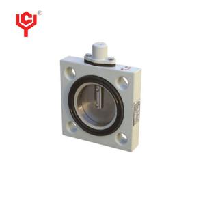 Quality Square DN40 Stainless Steel Valve Hydraulic Butterfly Manual 120mm wholesale