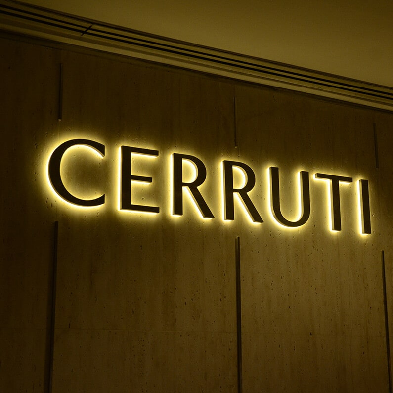 Custom Metal Logo Sign Stainless Steel Backlit Outdoor Illuminated Advertising Letter