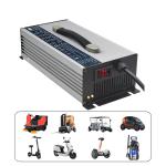 45A 36V Li Ion Battery Charger Silver LCD Display Aluminum Alloy