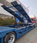 Dual-Axle Car Transport Semi Trailer with Air Suspension and Jost E100 Landing