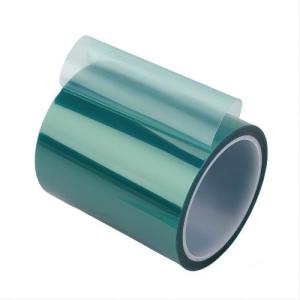 Quality 100microns Polyester Adhesive Tape 0.1mm Green Powder Coating Tape wholesale