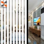 White Stripe Self-adhesive Decorative Film PET Membrane Foil For Glass Windows