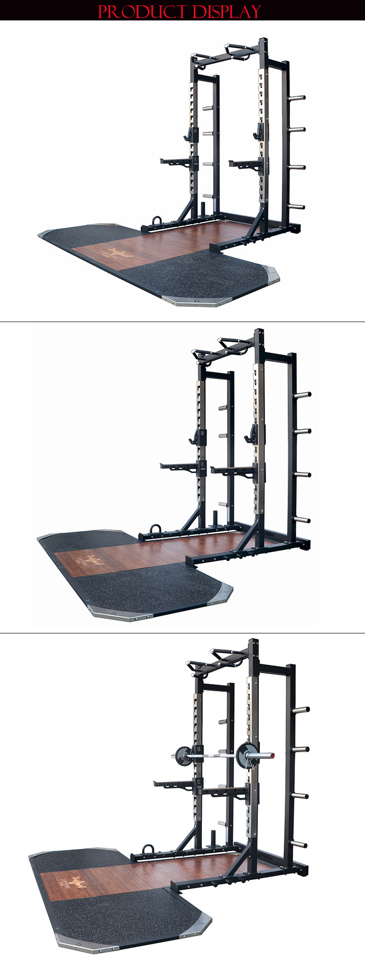 600kg Weight Bench Squat Rack With Weightlifting Platform Fitness Equipment