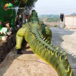 Zoo Exhibition Realistic Animatronic Animals Life Size Crocodile Waterproof