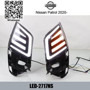 Quality Nissan Patrol 2020 Car DRL LED Daytime driving turn signal Fog Lights wholesale