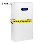 Lithuim Wall Mounted Energy Storage Battery 51.2V 200ah 48V 100ah Lifepo4
