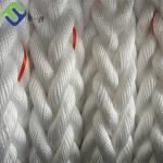 White 8 Strand Nylon Mooring Rope 36mm high strength For Marine