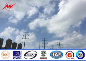 Quality 11KV Multi Sided Electric Telescoping Pole , Hot Dip Galvanised Steel Pole wholesale