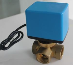 Quality Low Pressure 3 Way Electric Motor Ball Valve On Off / 3 Point Floating Type wholesale