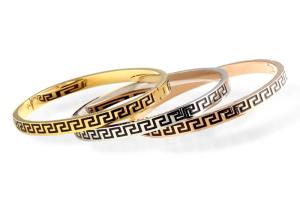 Quality Great Wall pattern stainless steel bracelet men's summer polishing texture hand jewelry DIY spot accessories wholesale wholesale