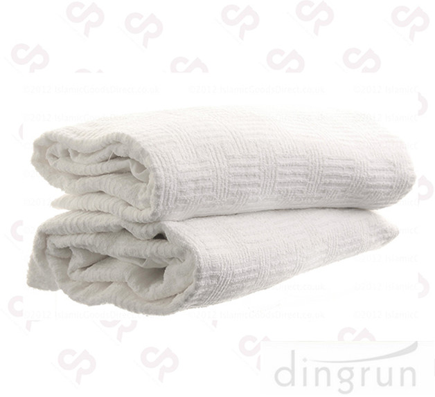 Lightweight Various Sizes Luxury Hajj Ihram Clothing With Fringe , Easy Wash