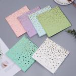 20 Count Lunch Gold Foil Napkin , FDA 33x33cm Paper Party Napkin
