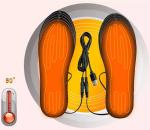 Far Infrared Electric Insoles Foot Warmers Wireless Remote Control 55degree