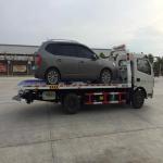 Dongfeng 3ton/5ton Light Duty Flatbed Tow Truck with 8.25r20 Tires and Fuel
