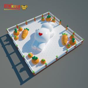 Quality Big Pool Inflatable Rabit With Carrot Jumping Boucny Castle wholesale