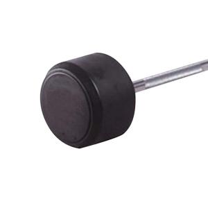 Quality Ez Curl Fixed Urethane Dumbbells 10kg Black Rubber Dumbbells Straight wholesale