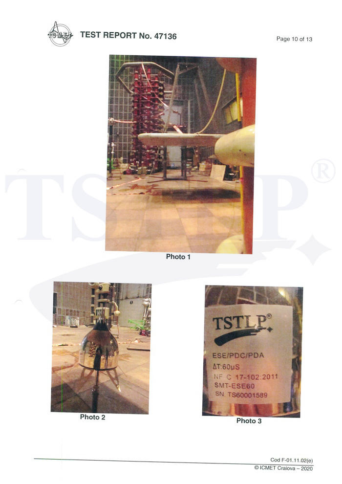 Internationally Tested Self Active Ese Lightning Rod 60μS Long Life