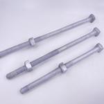 8 Inch To 36 Inch Power Line Fittings HDG Square Head Bolts ISO