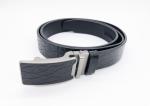 Genuine Leather Automatic Buckle Waist Belt , Leather Ratchet Belt 3.5cm Width