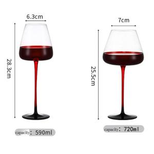 Quality Customized Color Grape Inspired Sweet Wineware European Crystal Cup for Wine Tasting wholesale