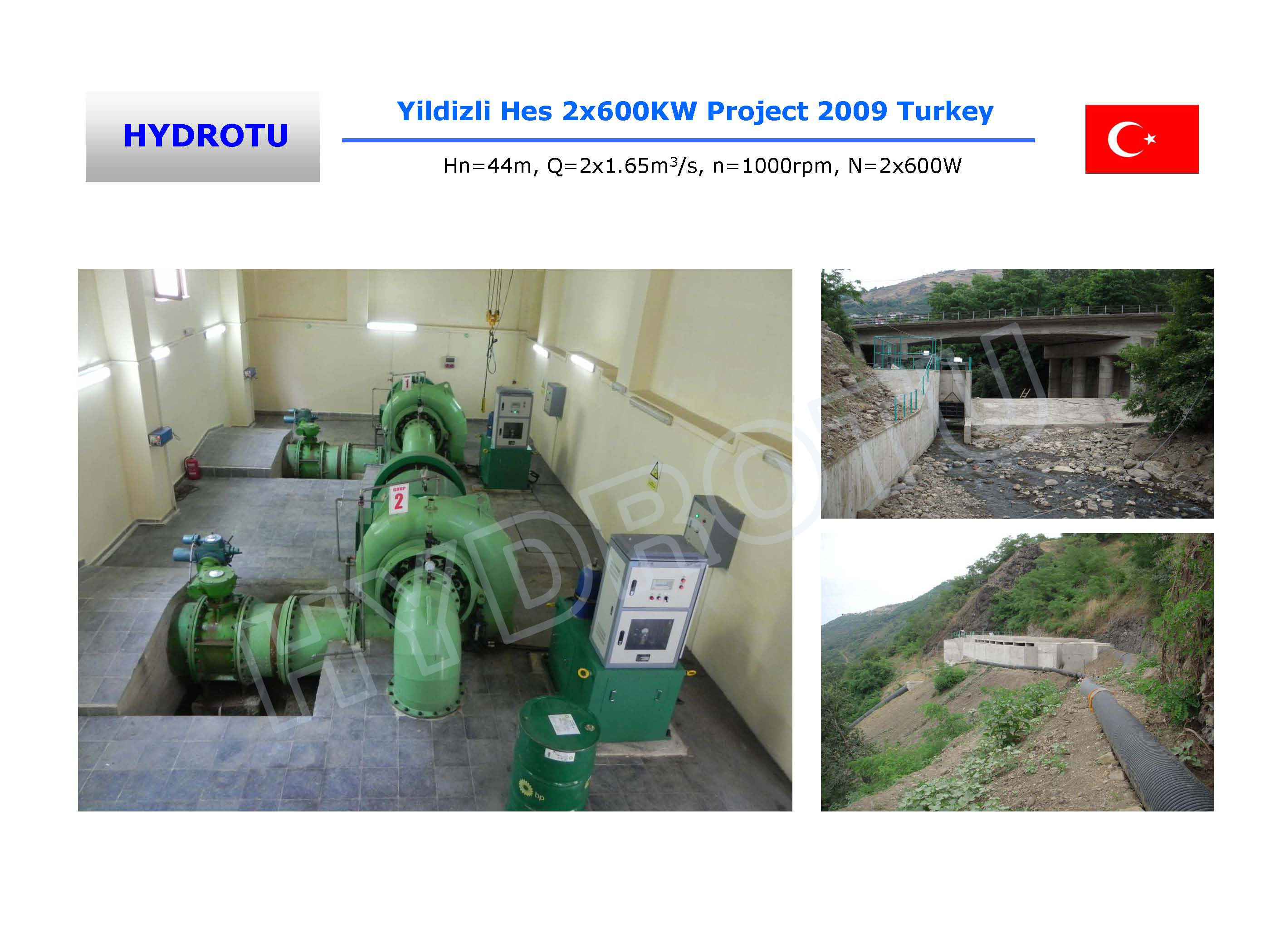 Horizontal Shaft Francis Hydro Turbine / Francis Water Turbine With Stainless Steel Runner