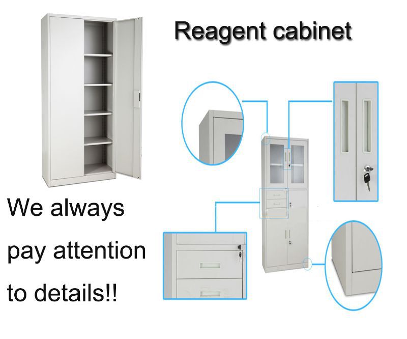 Large Pharmaceutical Medical Storage Cabinet Stainless Steel Handle