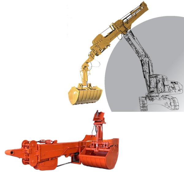 Long Reach Boom Excavator Telescopic Arm Dipper Stick Excavator Long Reach Arm
