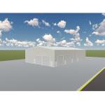 Steel Frame Multi Storey Buildings , Prefabricated Steel Hangar Buildings