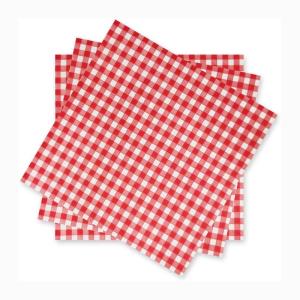 Quality Plaid Pattern Paper Tissue Napkins For Lunch Kitchen Household wholesale