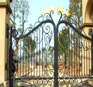 Quality Decorative Wrought Iron Doors Corrosion Resistance For House Building wholesale