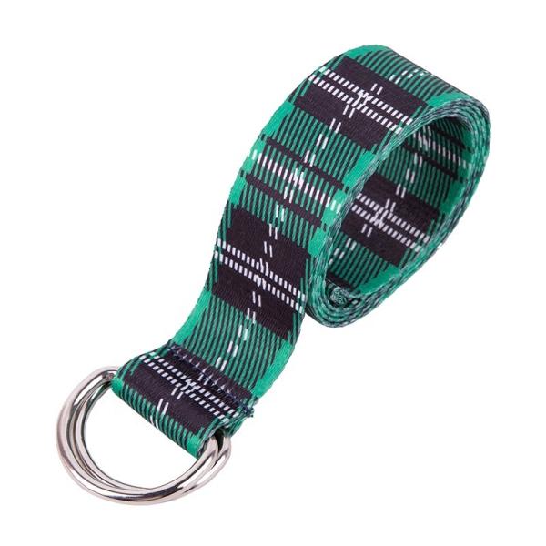 Cheap Women Double Loop Belt D Ring Buckle Fabric Web Polyester Fiber for sale